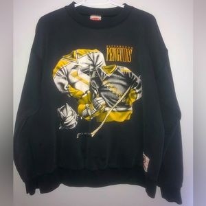 Retro Pittsburgh Penguins crewneck sweater